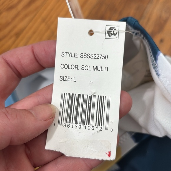 Jessica Simpson Smooth Sailing High-Waisted Bikini Bottoms Blue Size Large NWT - Picture 6 of 7